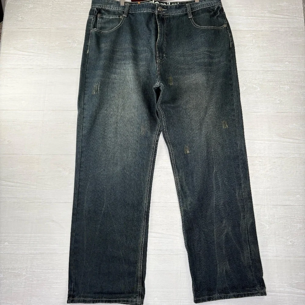 Akademiks Wide Leg Jeans size 42x32. - Picture 2 of 13